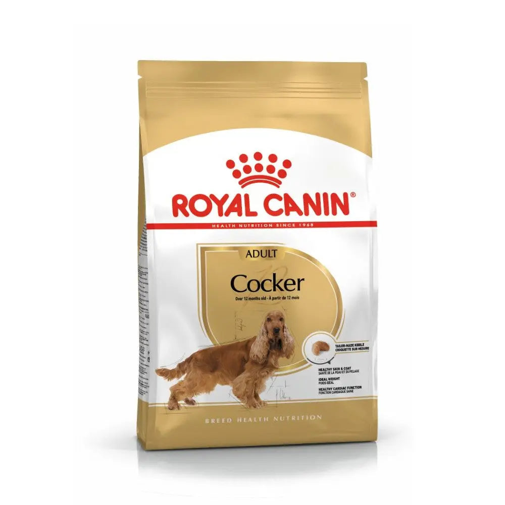 Royal Canin Cocker Spaniel Adult Dry Dog Food  12kg | Low Prices | Canine & Co