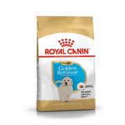 Royal Canin Golden Retriever puppy food bag, designed for optimal growth and health.