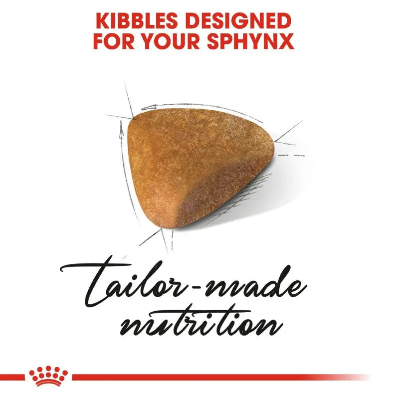 Kibble designed specifically for Sphynx cats, featuring tailored nutrition for optimal health.