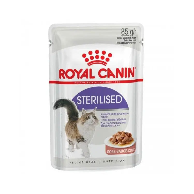 Royal Canin Sterilised Cat Wet Cat Food Pouch   | Low Prices | Canine & Co