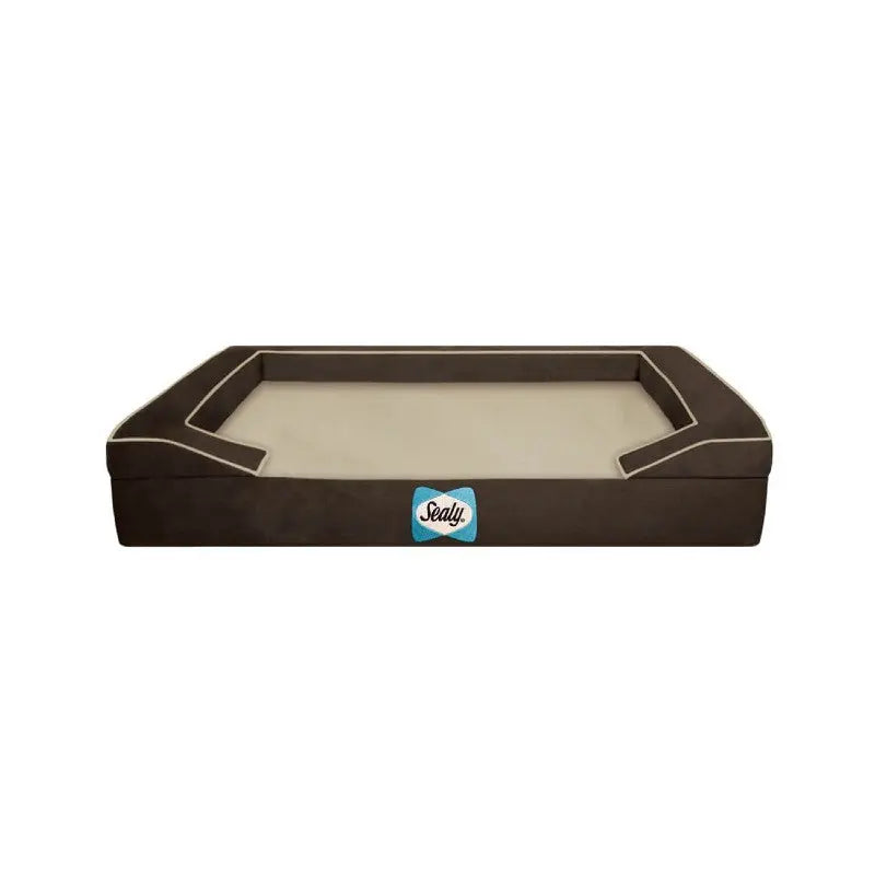 Sealy - *Replacement COVER only*  for Lux Premium Orthopaedic Dog Bed  Small / Autumn Brown | Low Prices | Canine & Co