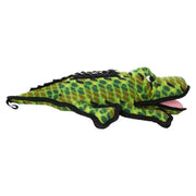Plush alligator toy for dogs, perfect for interactive play and chewing.