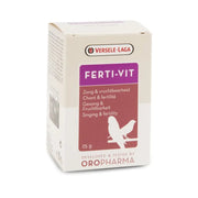 Ferti-Vit supplement box for bird singing and fertility, 25g, by Oropharma.