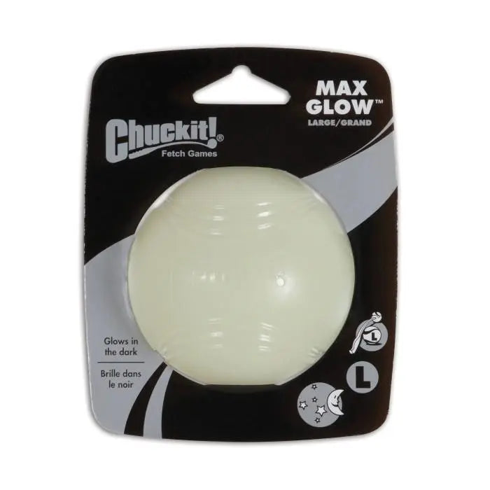 Chuckit! Max Glow Ball Fetch Dog Toy  Large | Low Prices | Canine & Co