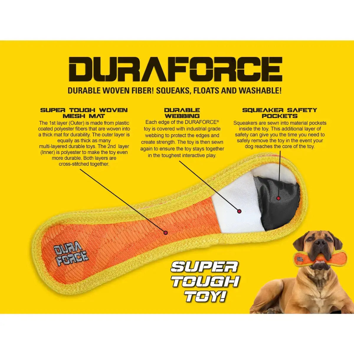 DuraForce Bone Tough Dog Toy DuraForce