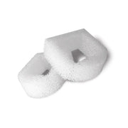 White foam filter pads for aquarium filtration, designed for optimal water clarity and quality.
