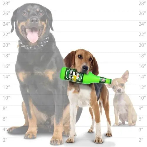 Silly Squeakers Beer Bottle Heinie Sniffn Dog Squeaker Toy Silly Squeakers
