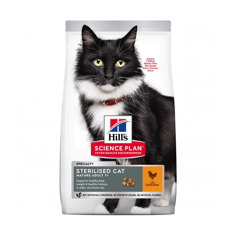 Hill's science plan young adult sterilised cat chicken new arrivals
