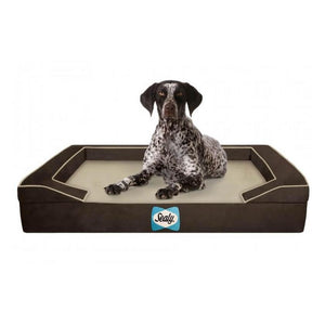 Sealy Lux Premium Orthopaedic Dog Bed - Autumn Brown