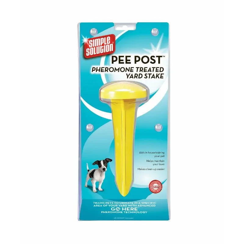 Pee Post pheromone-treated yard stake for dog training and easy clean-up in outdoor spaces.