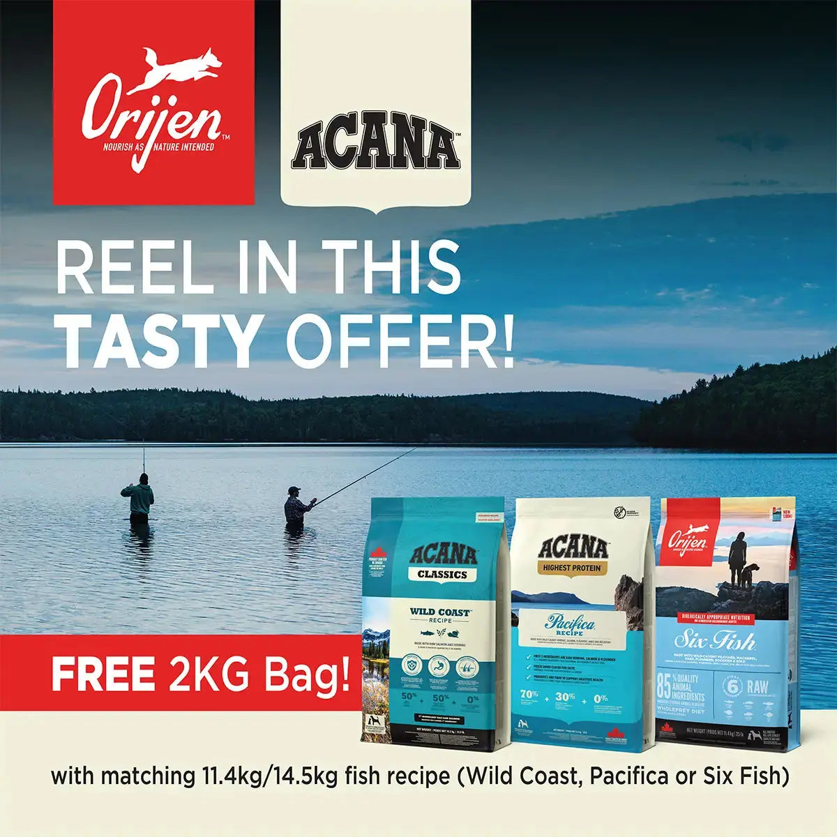 Shop FREE-2kg-With-Selected-Acana-and-Orijen-Fish-Recipe-Dog-Food| Canine & Co