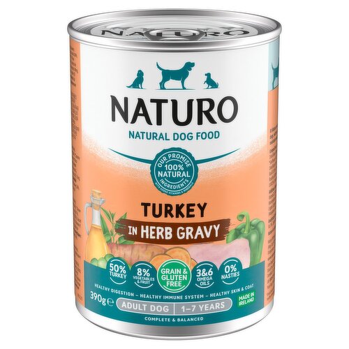 Naturo Grain and Gluten Free Turkey in Herb Gravy Wet Dog Food