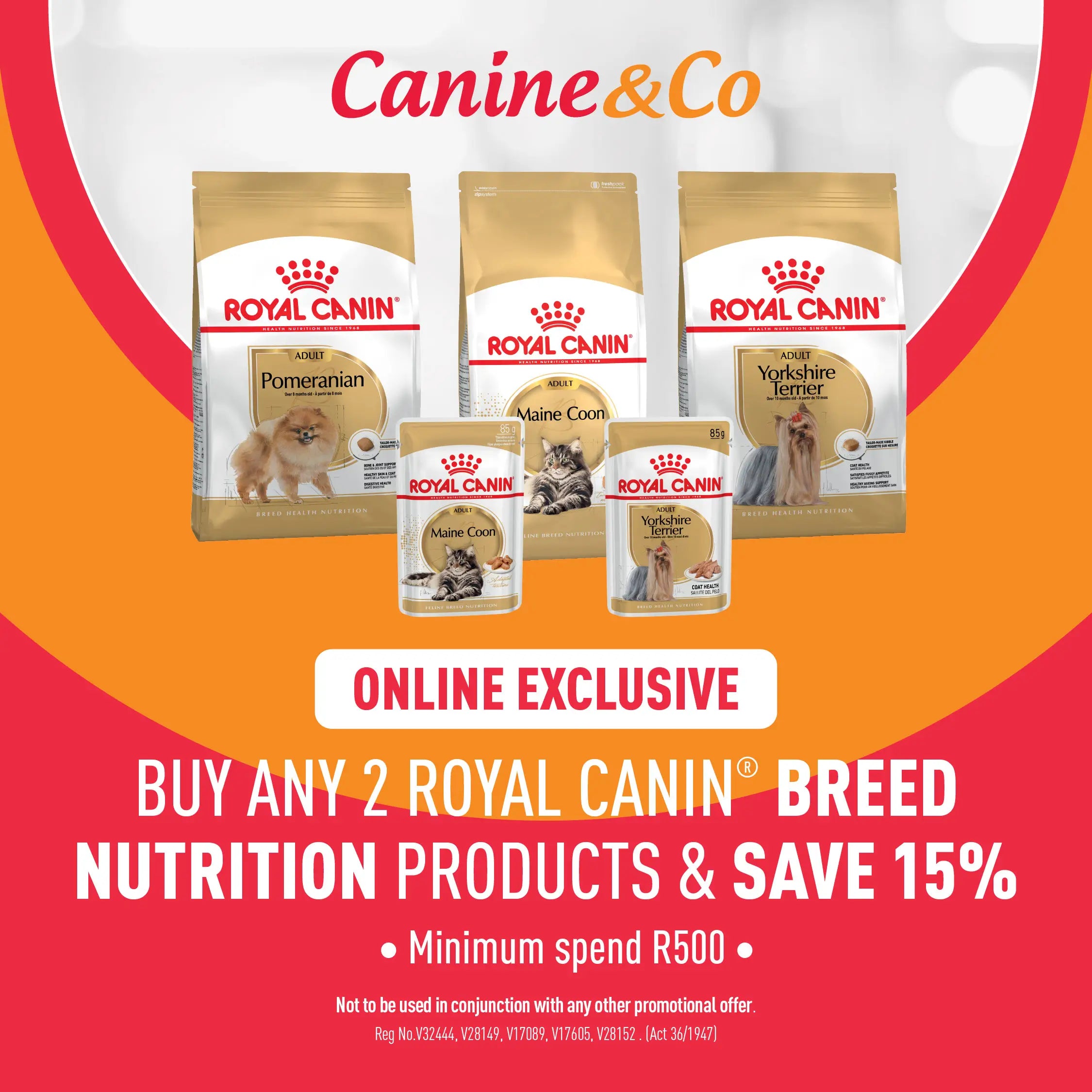 15% Off Royal Canin Breed Specific