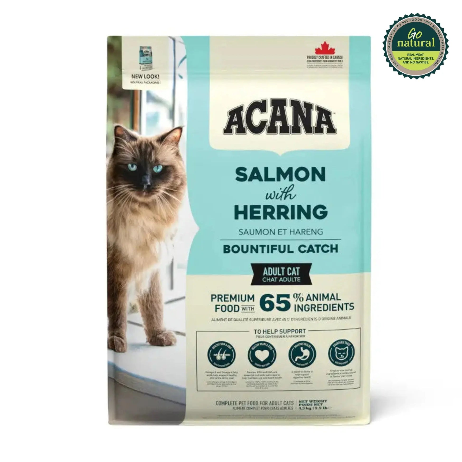 Acana Bountiful Catch Salmon with Herring Adult Dry Cat Food   | Canine & Co