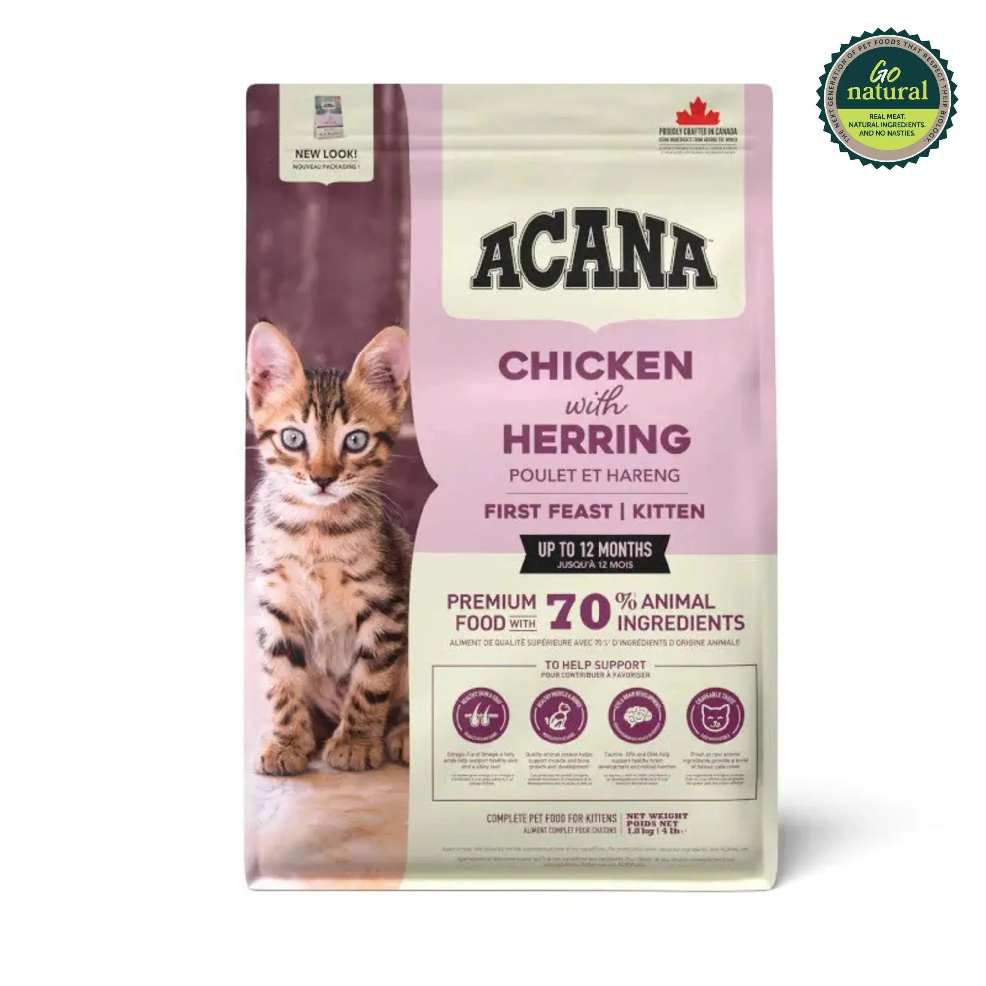 Acana First Feast Chicken with Herring Kitten Recipe Dry Cat Food   | Canine & Co