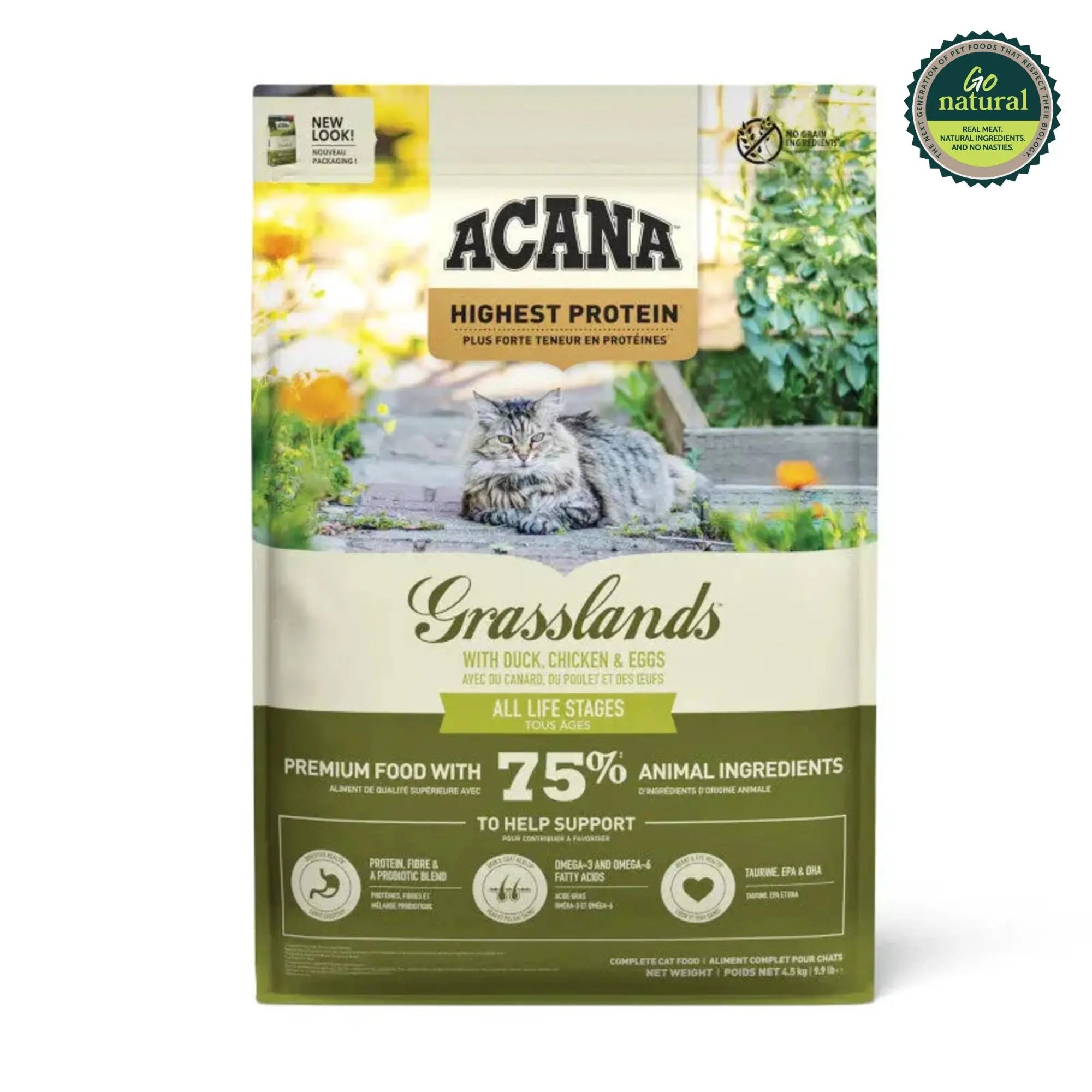 Acana Highest Protein Grasslands Dry Cat Food   | Canine & Co