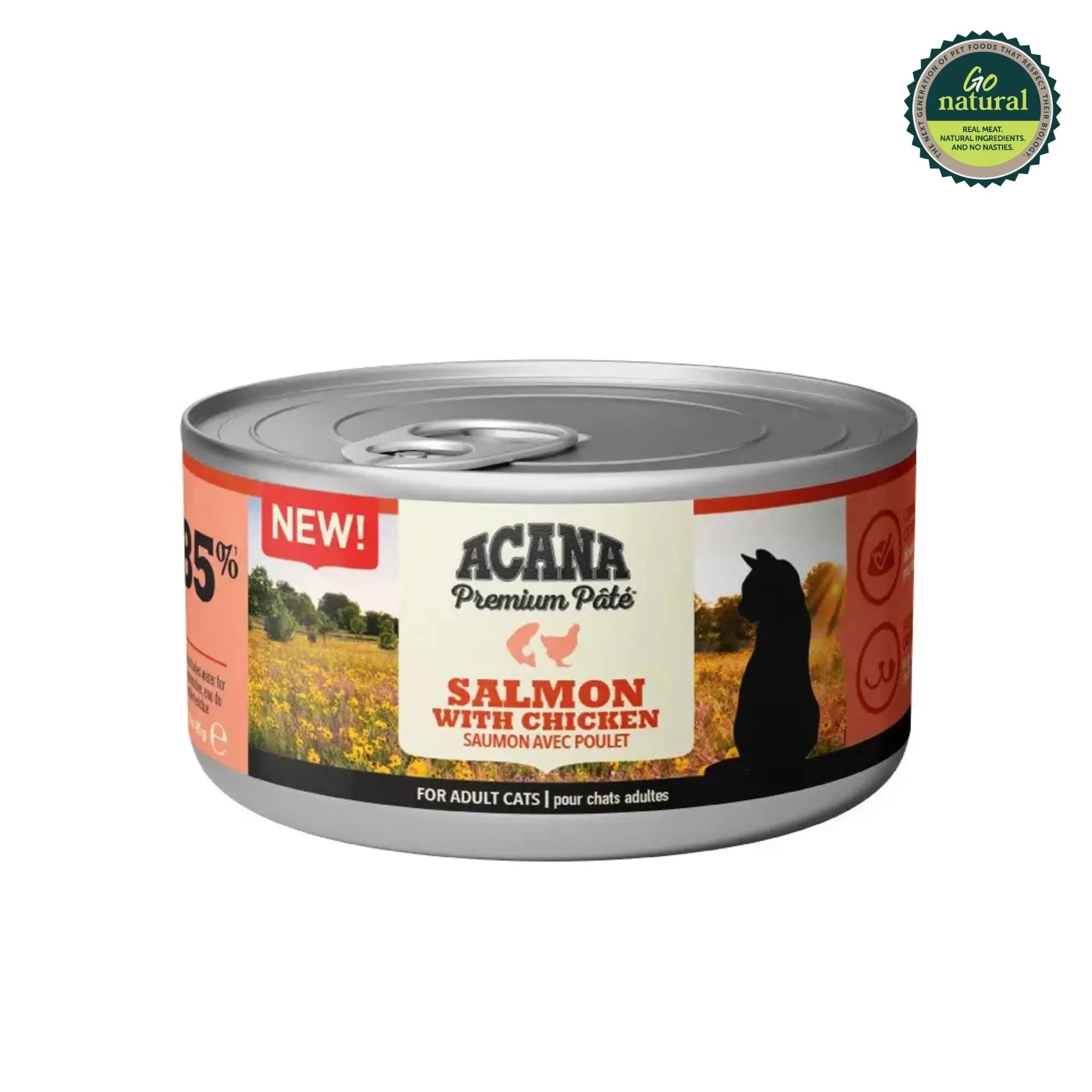Acana Premium Pâté Salmon with Chicken in Bone Broth Wet Cat Food   | Canine & Co