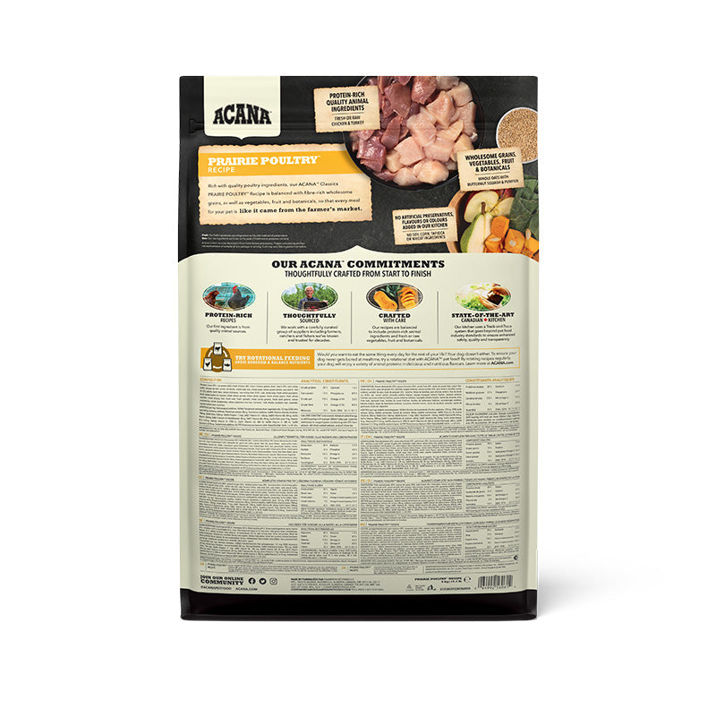 Acana Prairie Poultry Back
