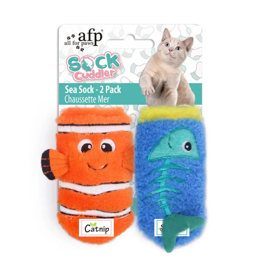 All For Paws Cat Toy Sea Sock Pack   | Canine & Co