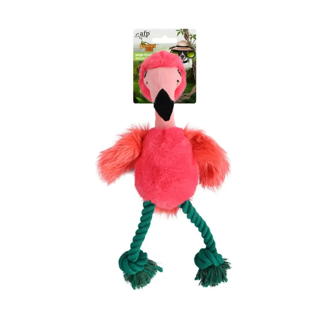 All For Paws Dog Toy Jungle Flamingo   | Canine & Co