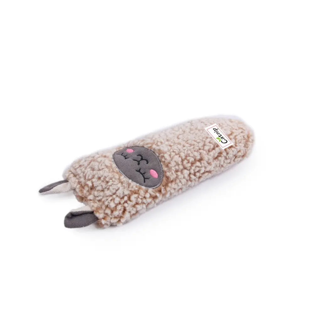 Soft plush llama toy for pets, perfect for cuddling and playtime.