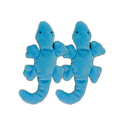 Blue plush lizard toys, perfect for playful pets and soft cuddling.