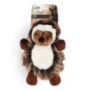 Plush squirrel toy for dogs, soft fabric, squeaky, perfect for interactive play and cuddling.