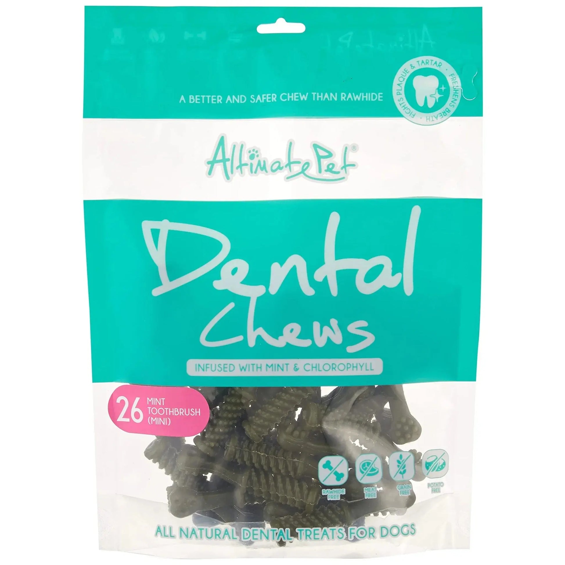 Altimate Toothbrush Mini Dental Chews (26 pack)   | Canine & Co