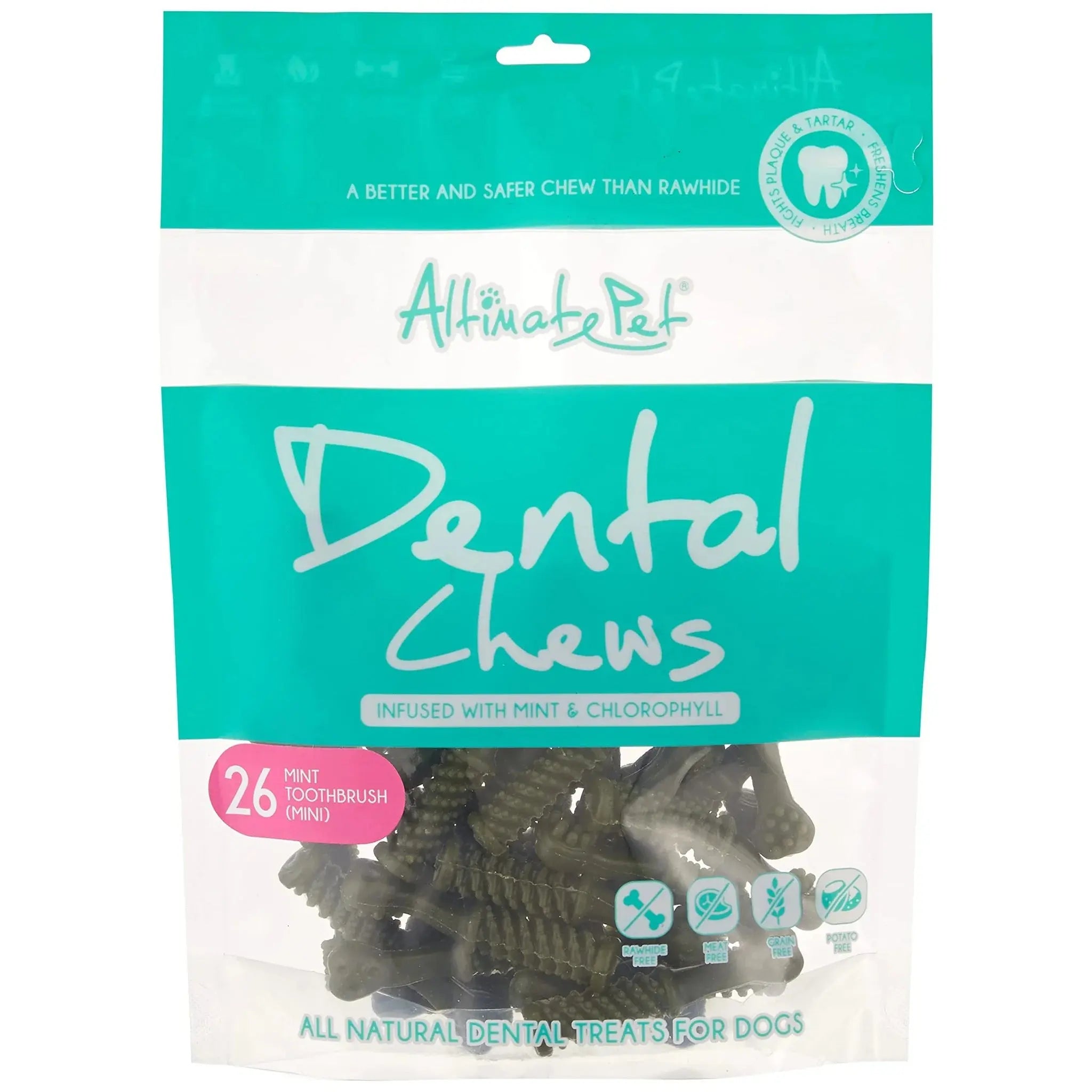 Altimate Toothbrush Mini Dental Chews (26 pack)   | Canine & Co