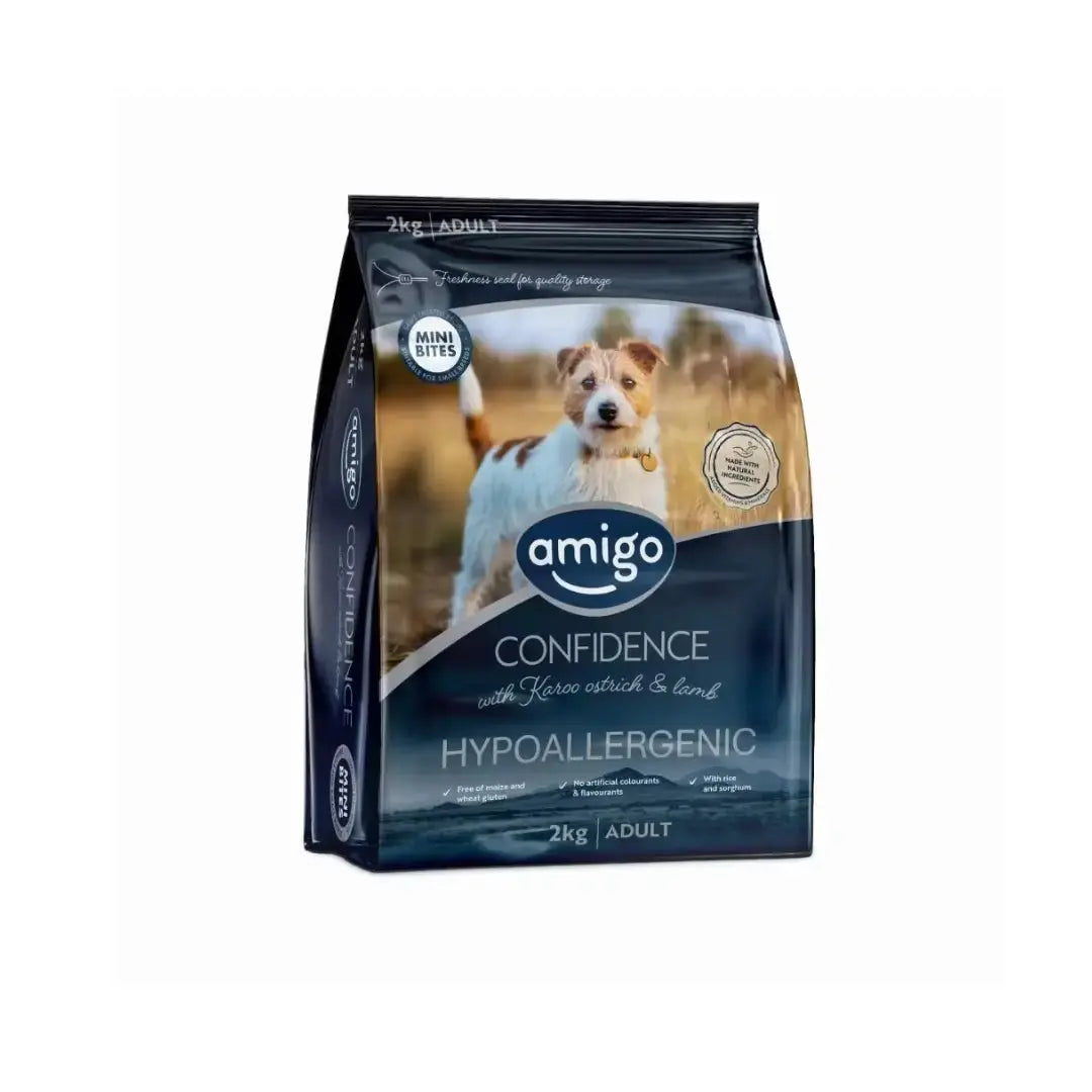 Amigo Confidence Adult Mini Kibble Dry Dog Food   | Canine & Co