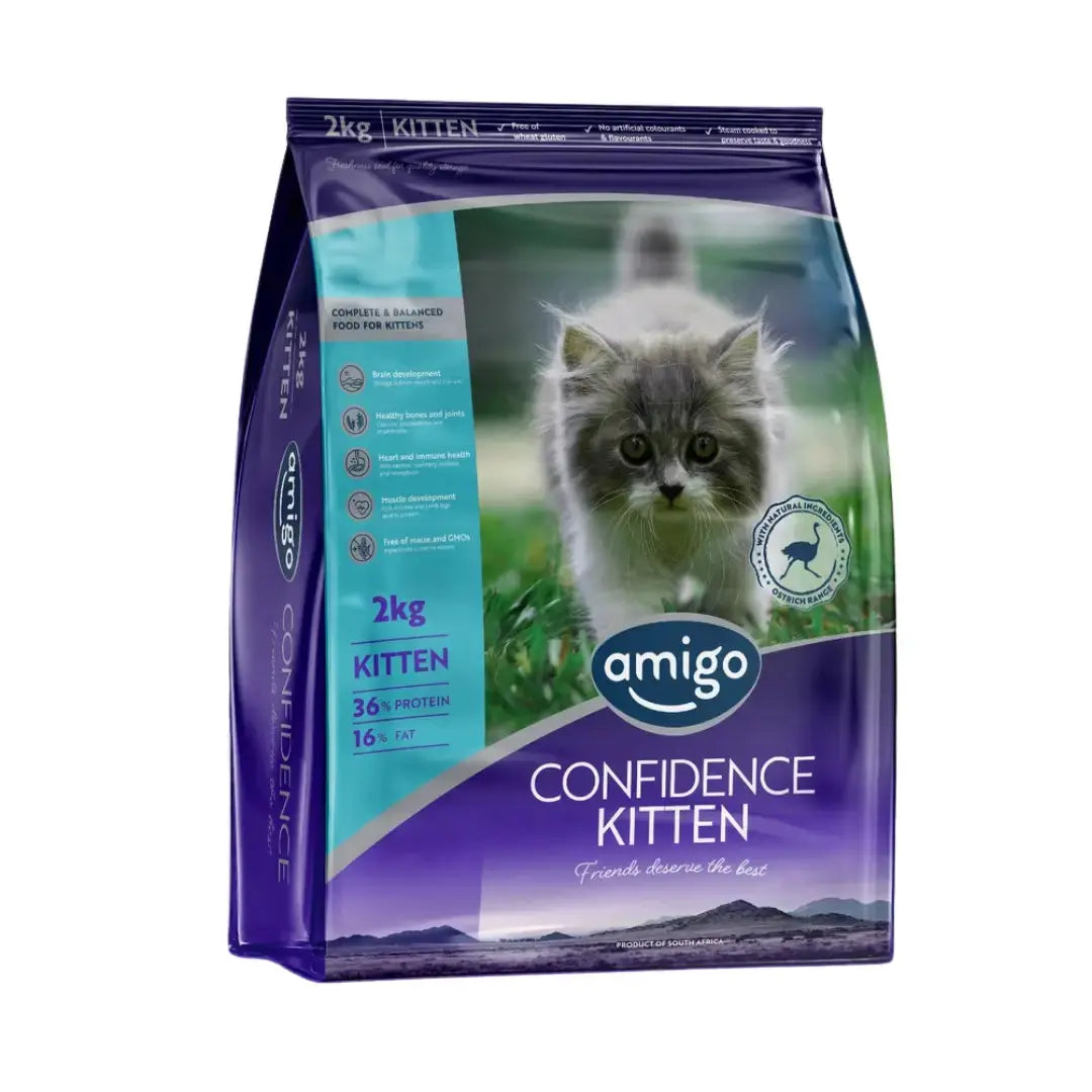 Amigo Confidence Kitten Dry Cat Food   | Canine & Co
