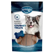 Amigo Karoo Ostrich Jerky Dog Treats   | Canine & Co