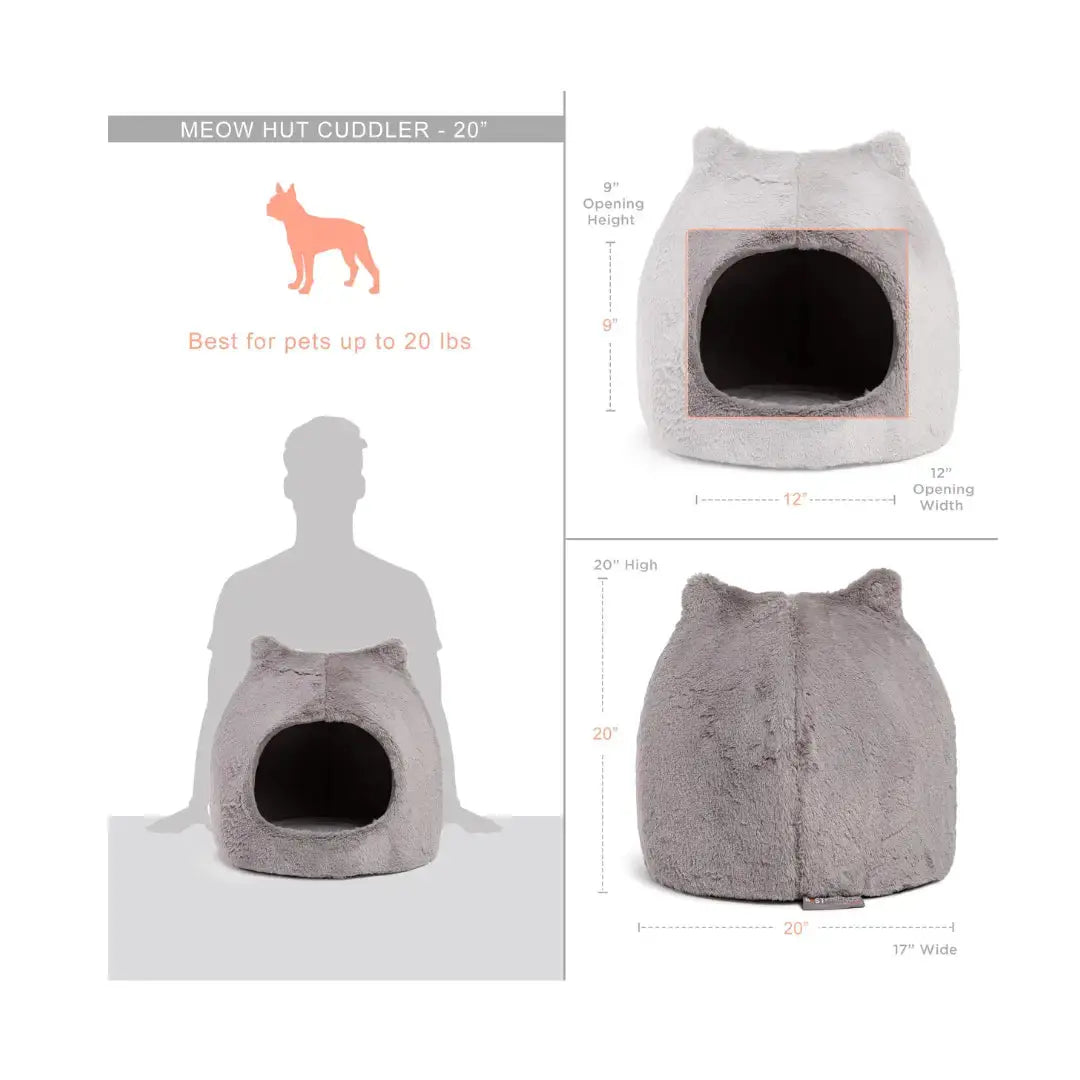 Best Friends Meow Hut Fur Bed   | Canine & Co