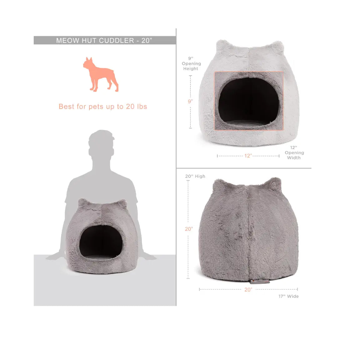 Best Friends Meow Hut Fur Bed