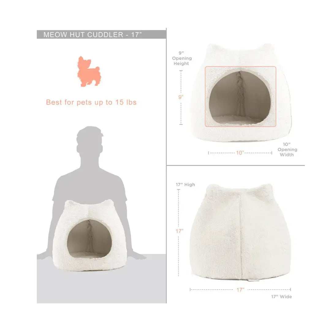 Best Friends Meow Hut Fur Bed