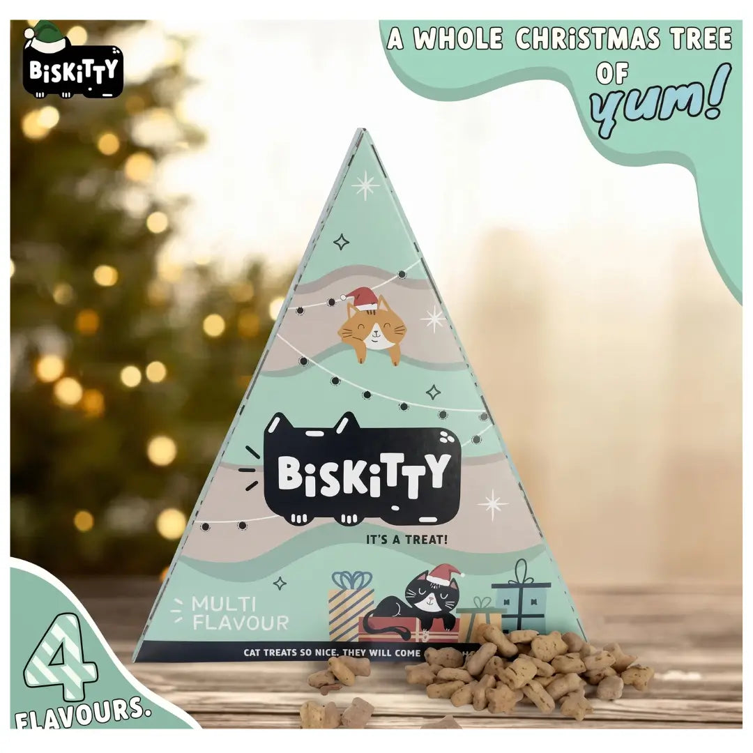 Biskitty Christmas Traingle Cat Treat