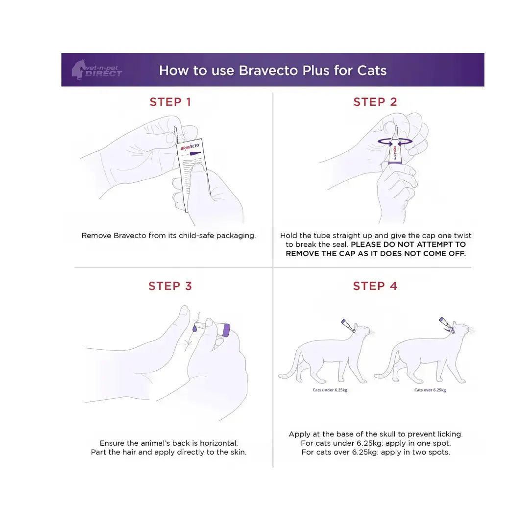 Bravecto Plus Spot-On for Cats   | Canine & Co