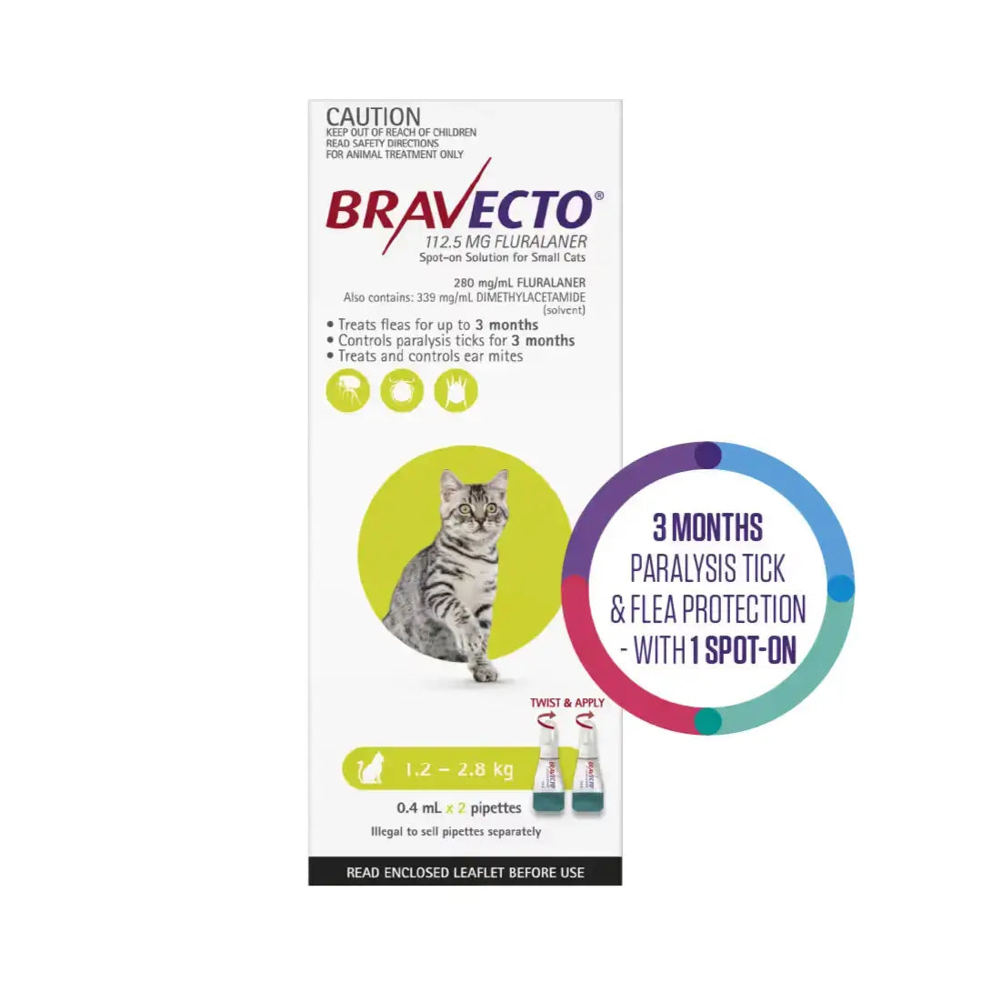 Bravecto Spot-On Tick & Flea Treatment for Cats   | Canine & Co