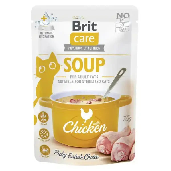 Brit Care Adult Chicken Soup Cat Food   | Canine & Co
