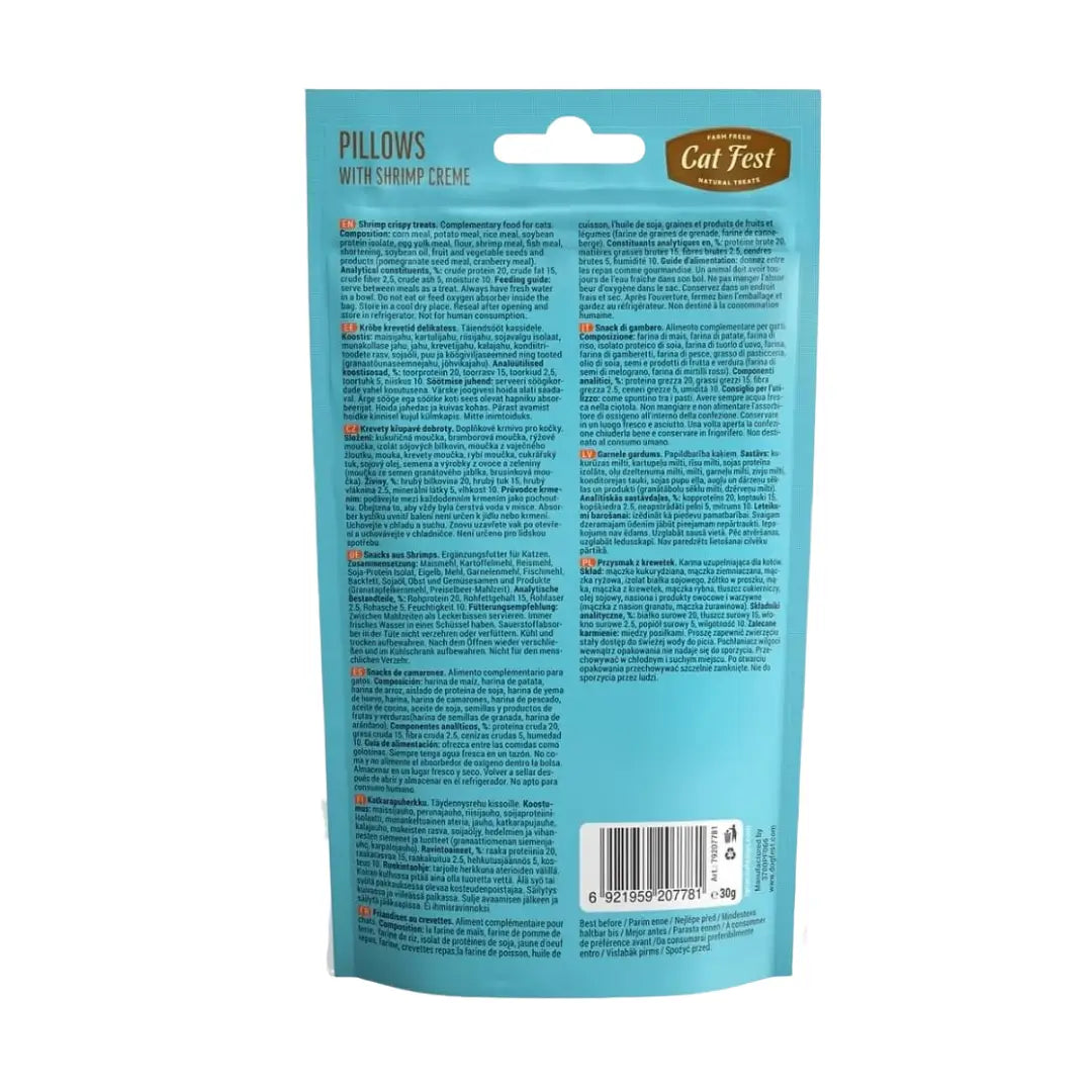 Cat Fest Pillows Shrimp Cat Treats