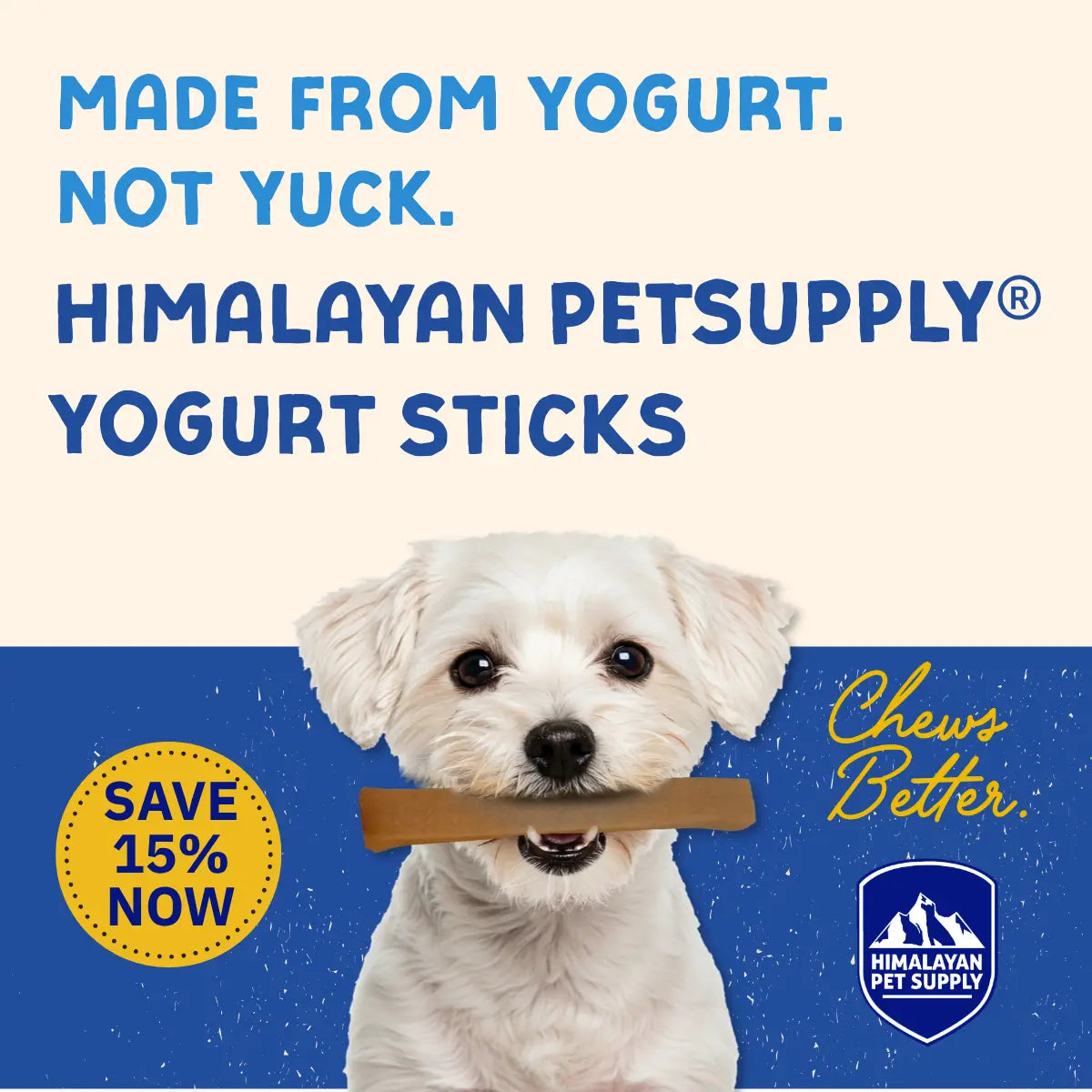 15% Off NEW Himalayan Dog Treats