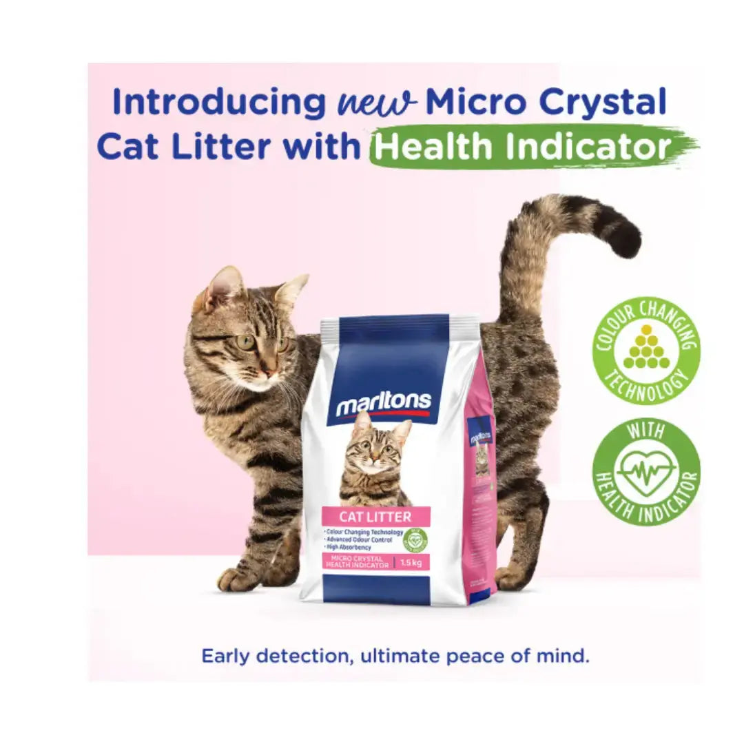 Cat Litter Micro Crystals With Health Indicator   | Canine & Co