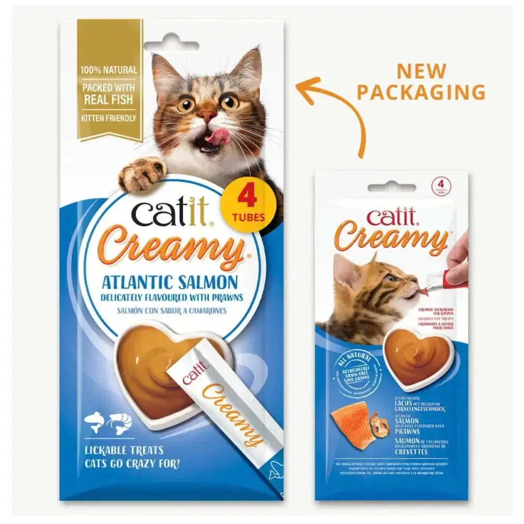 Catit Creamy Atlantic Salmon Cat Treats   | Canine & Co