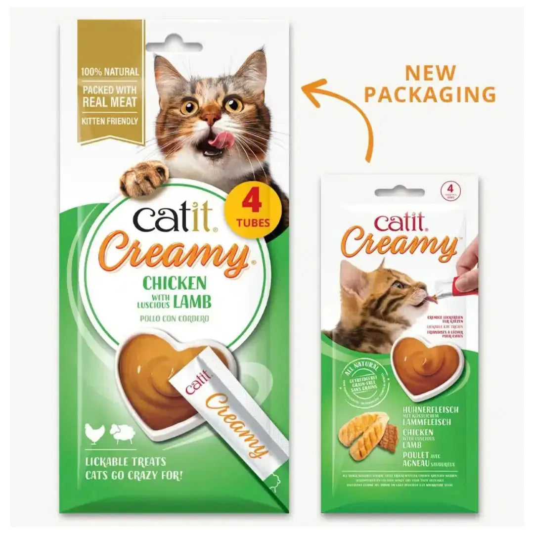 Catit Creamy Chicken with Lamb Cat Treats   | Canine & Co
