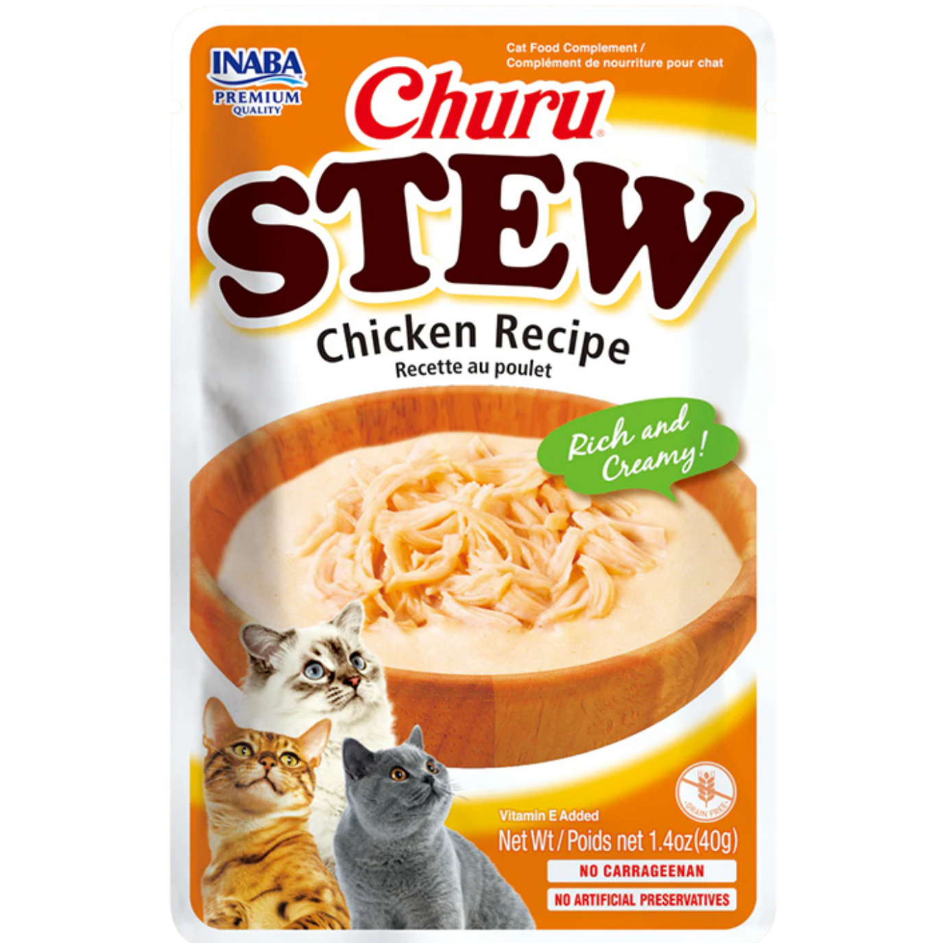 Churu Stew Chicken Pouch Cat Treats 40g