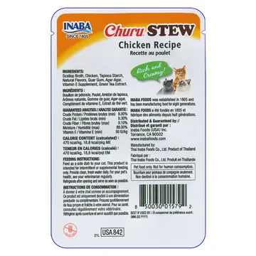 Churu Stew Chicken Pouch Cat Treats 40g   | Canine & Co