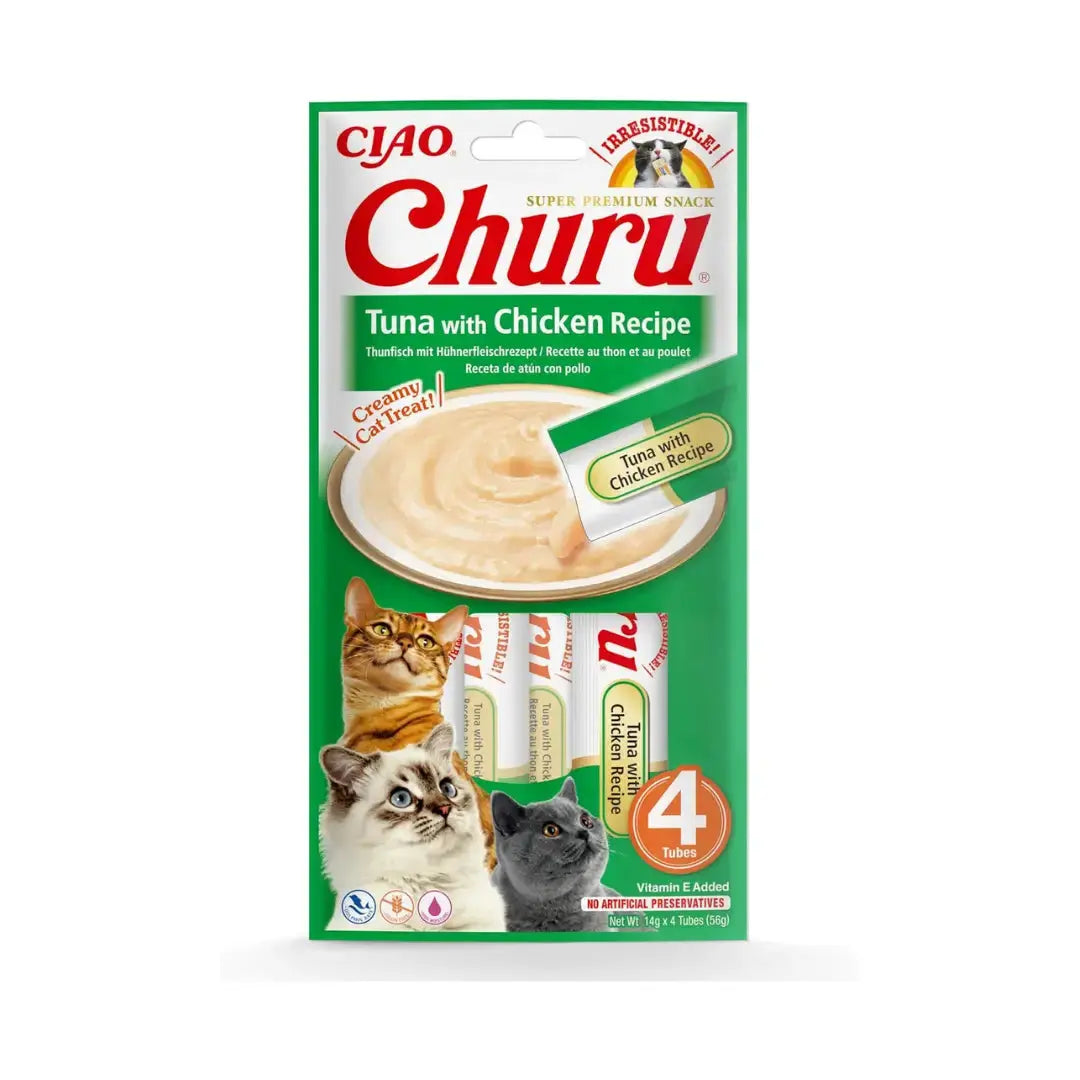 Churu Tuna and Chicken Purée Cat Treats   | Canine & Co