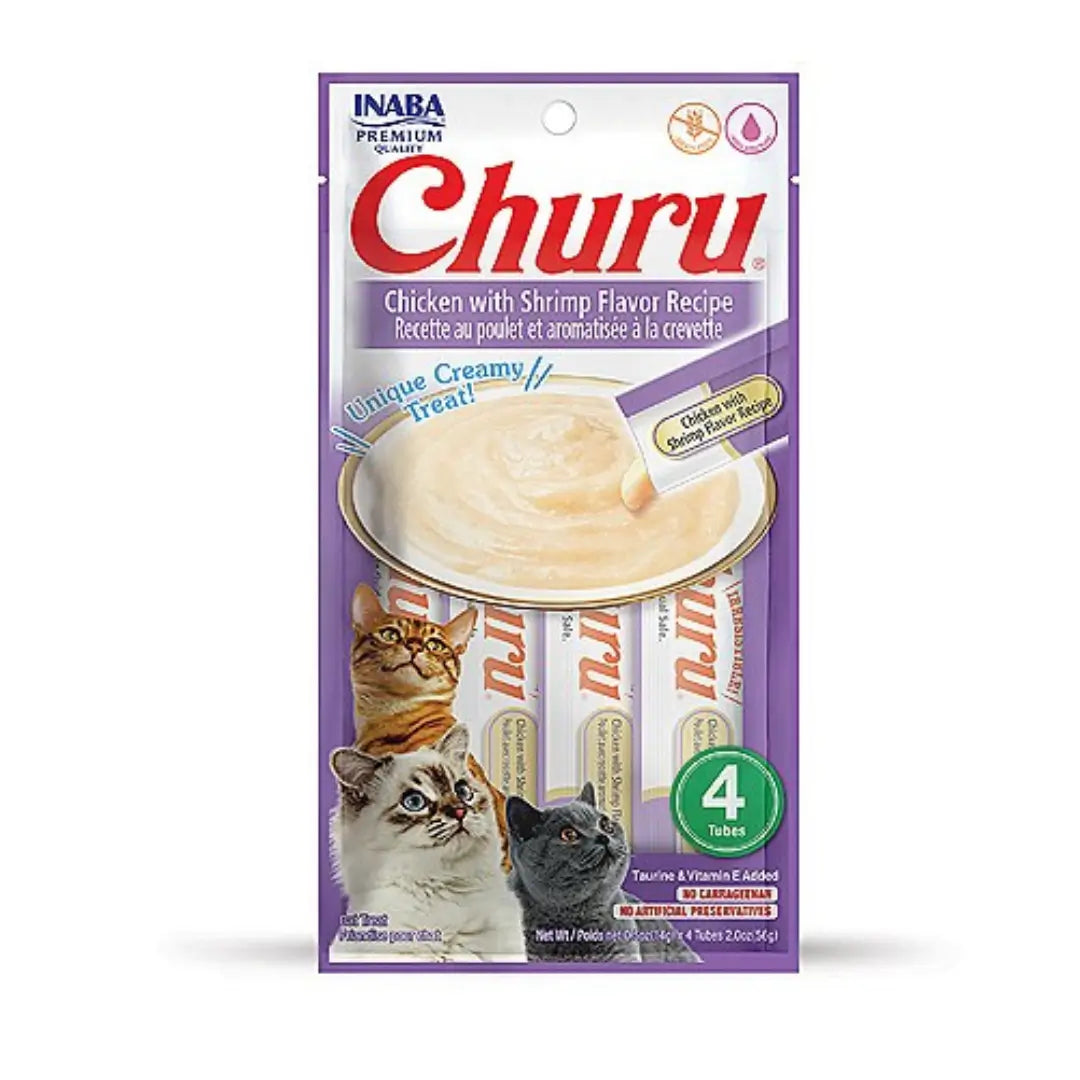Churu Chicken & Shrimp Purée Cat Treats