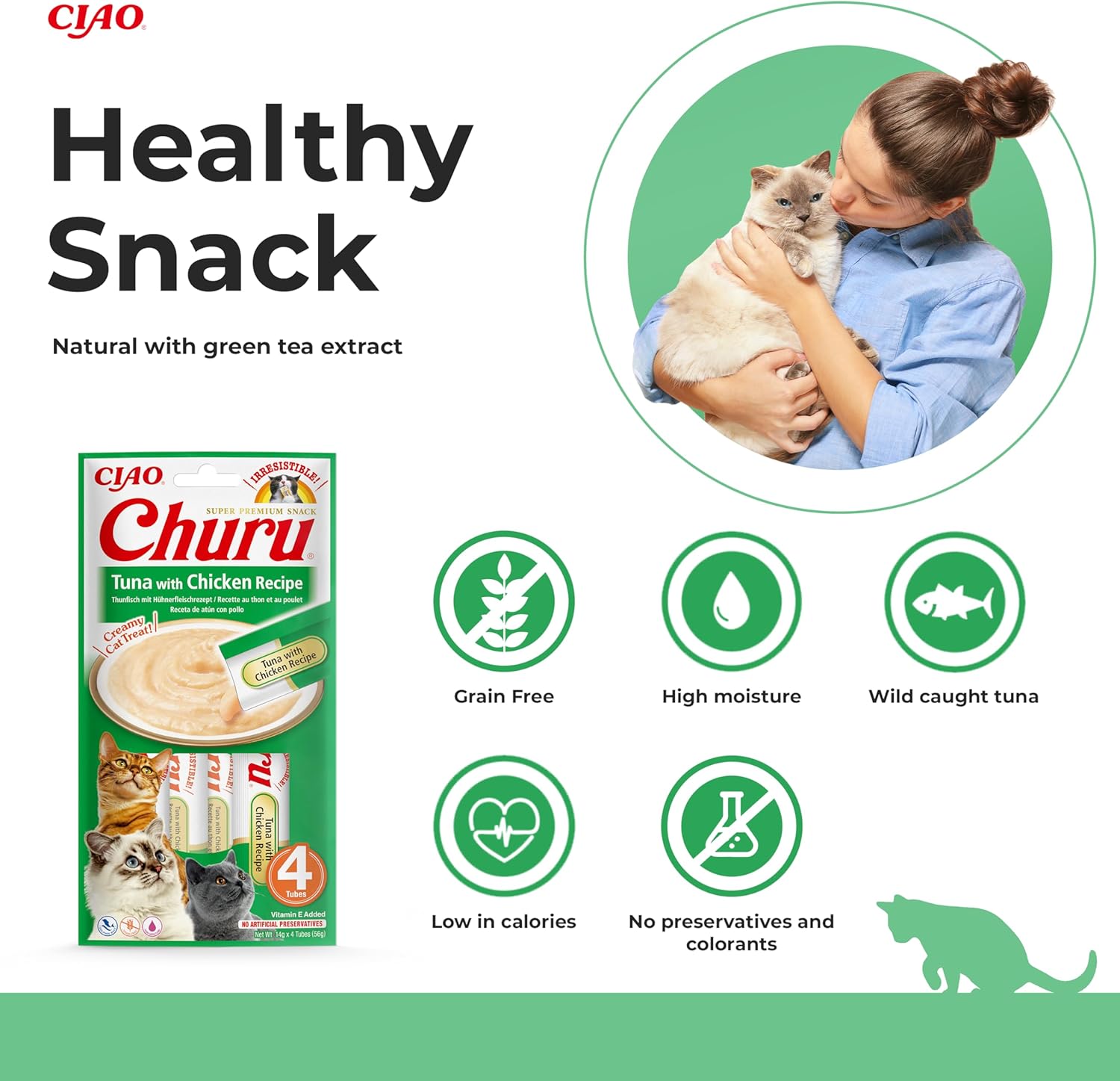 Churu Tuna and Chicken Topper Cat Treats