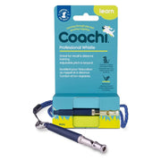 Professional dog training whistle with adjustable lanyard for effective recall and distance training.